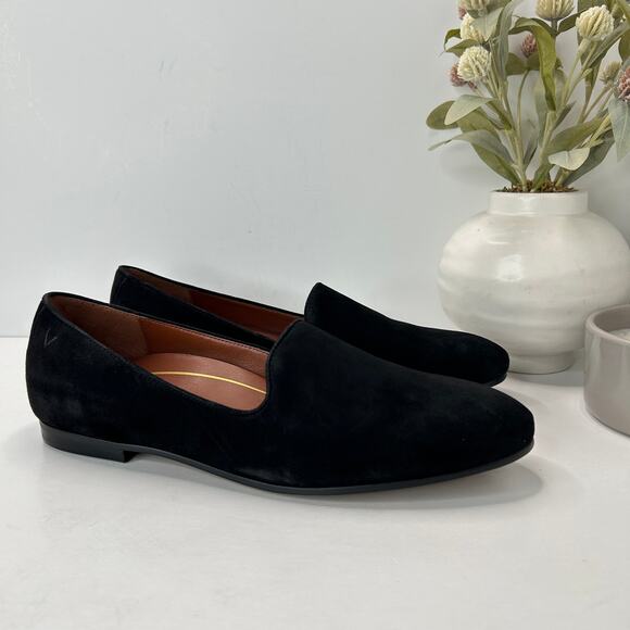 Vionic Shoes - Vionic Willa Slip-on Suede Slip On Flat Black Women's 9.5 M NWOB Comfort Shoe